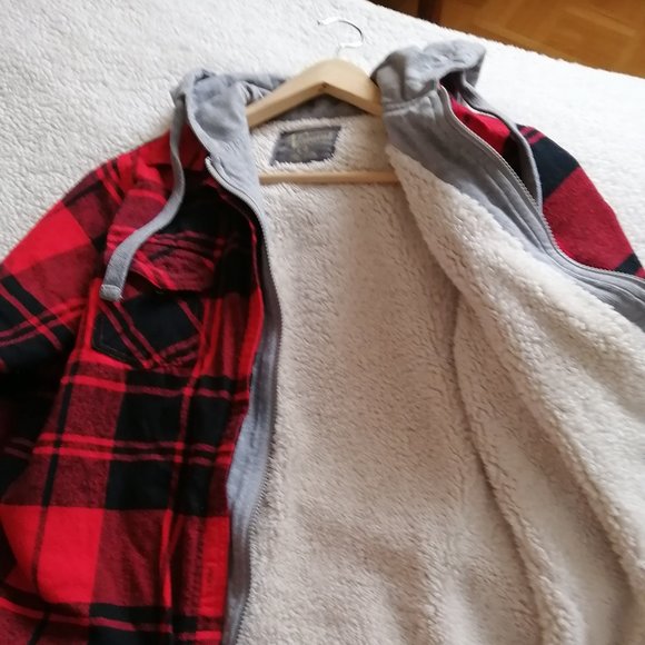 Natural double layers jacket with hood - Picture 1 of 3